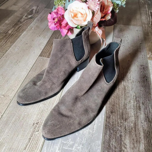 COACH Suffolk Suede Ankle Bootie (Q8709) Mink Women's Size 8.5B - Picture 7 of 12